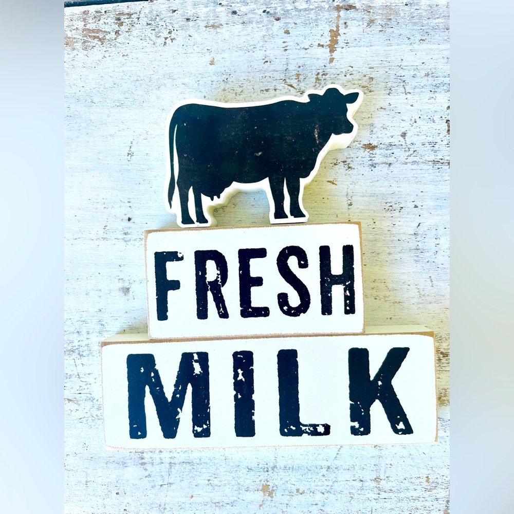 *Fresh Milk Stacking Blocks 3 Pc Set